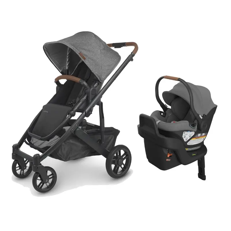 Uppababy Cruz V2 + Aria Travel System Bundle - Greyson (Charcoal Mélange) 1