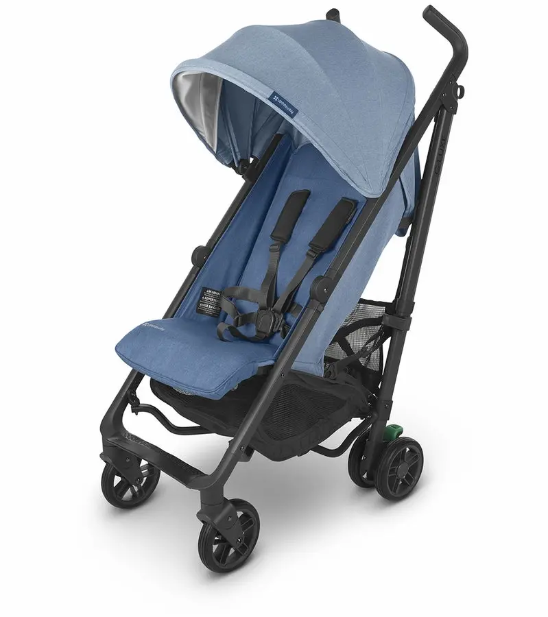 Uppababy G-Luxe Stroller - Charlotte (Coastal Blue Melange / Carbon) 1