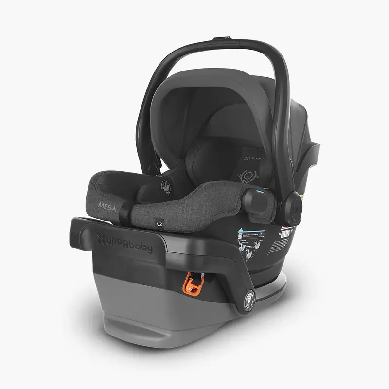 Uppababy Mesa V2 Infant Car Seat & Base - Greyson (Charcoal Mélange) 1