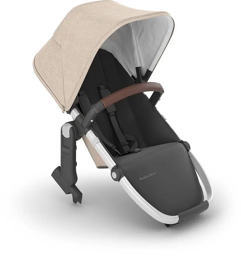 Uppababy Rumbleseat V2+ - Declan (Oat Melange / Silver Frame / Chestnut Leather) 1