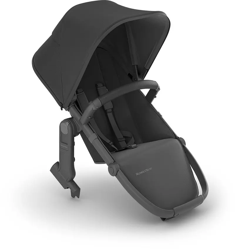 Uppababy Rumbleseat V2+ - Jake (Charcoal / Carbon Frame / Black Leather) 1