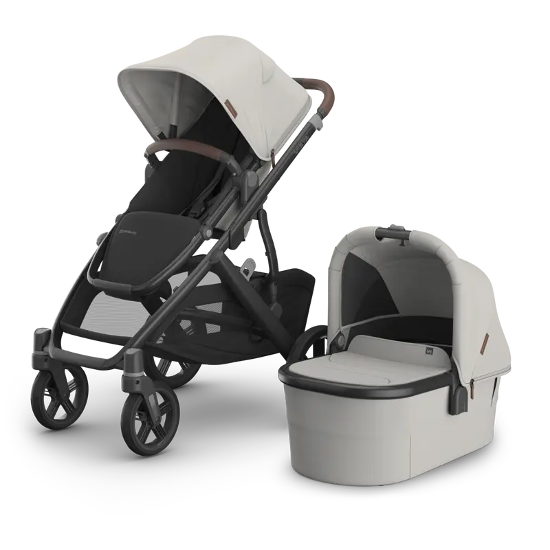 Uppababy Vista V3 Stroller + Bassinet V3 Bundle - Savannah (Pearl Gray Jacquard) 1