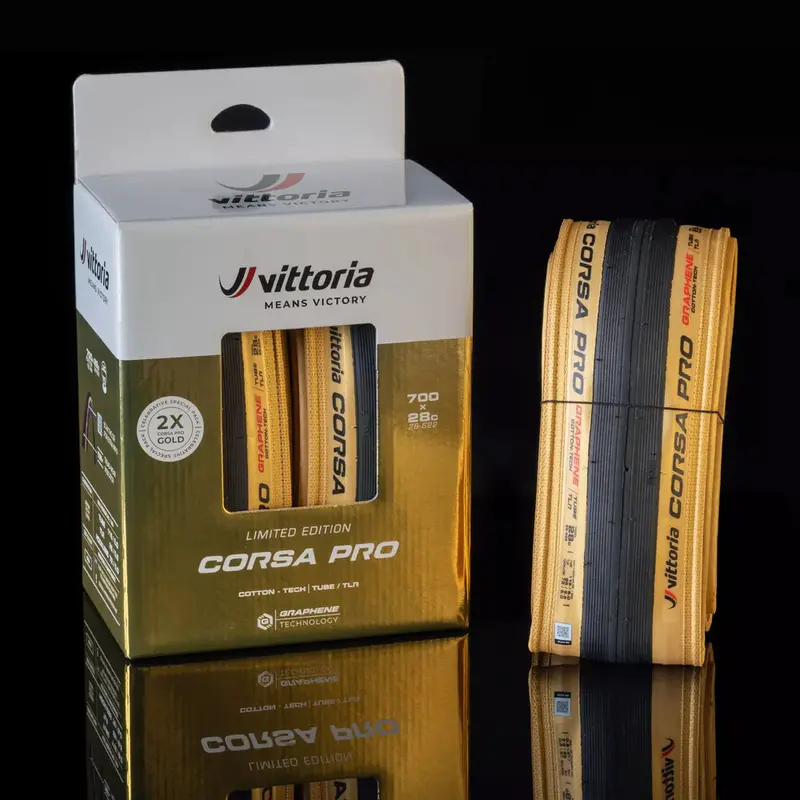 Vittoria Corsa Pro Gold Limited Edition Tire Set 1