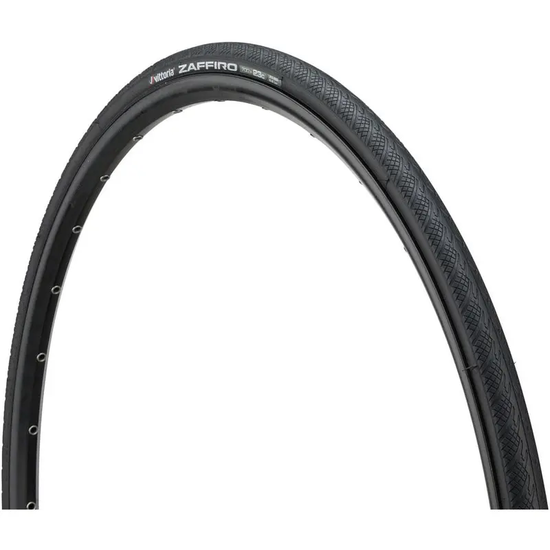 Vittoria Zaffiro Road Tire - 27 X 1 1/4, Clincher, Wire, Black 1
