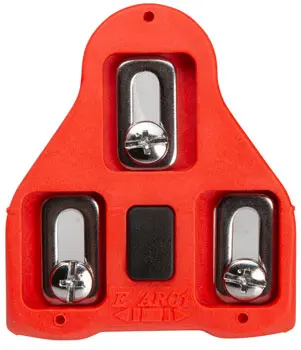 Vp Components Arc 1 Look Delta Cleats - 9 Degrees Float, Red 1
