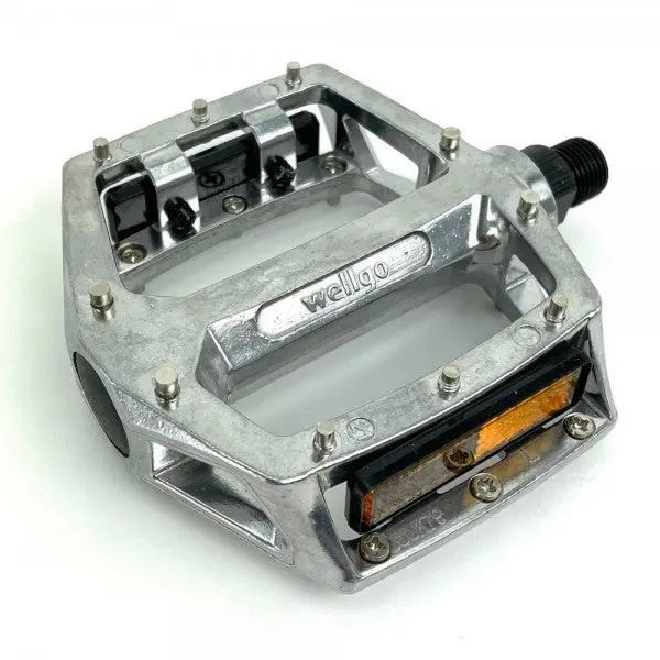 Wellgo Man O War 9/16" Platform Pedals Silver 1