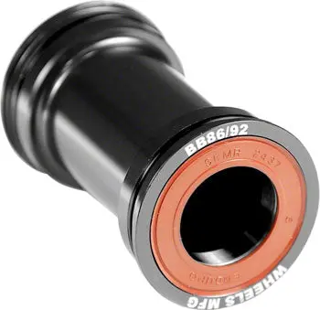Wheels Manufacturing Bb86/92 Shimano Bottom Bracket With Abec-3 Bearings Black Cups 1