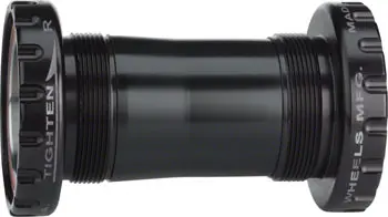 Wheels Manufacturing Bsa 30 Bottom Bracket - Angular Contact Bearings, Threaded To 30Mm Wide, Black, Fits Spindles 104Mm And Wider, Black 1