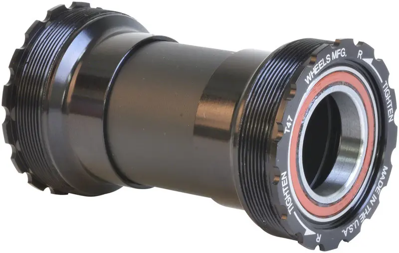 Wheels Manufacturing T47 Inboard Bottom Bracket With Angular Contact Bearings For 22/24Mm (Sram/Gxp) Spindles 1