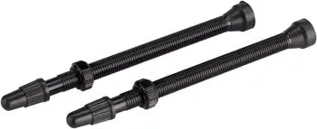 Whisky No.9 Alloy Tubeless Valves - Pair, 80Mm, Black 1
