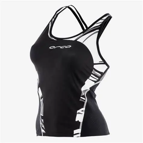 Women's Orca 226 Triathlon Singlet Black/White 1