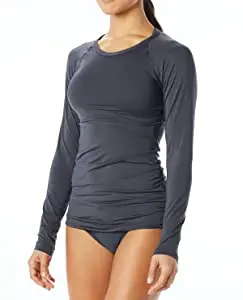 Women's Tyr Solid Belize Ls Rash Guard 1