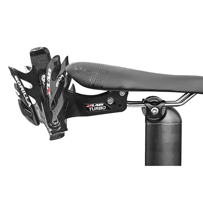 Xlab Turbo Wing W/Gorilla Gloss Cages Saddle Mounted Dual Water Bottle Carrier System 1