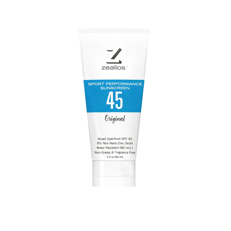 Zealios Sport Performance Spf 45 Sunscreen Original - 3 Oz 1