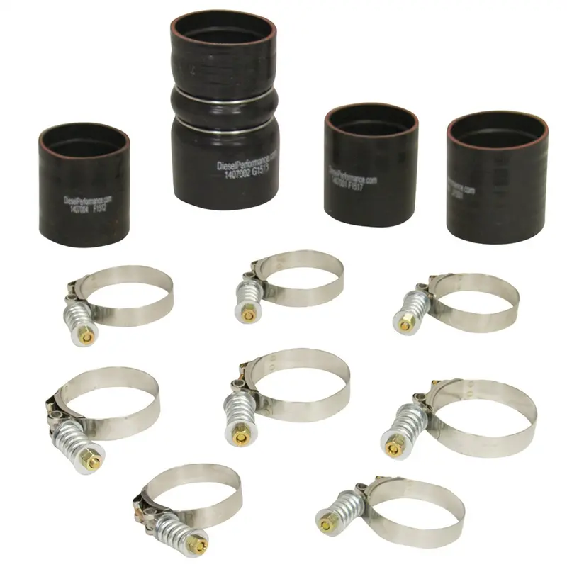 Bd Diesel 1047037 Heavy-Duty Intercooler Hose And Spring-Clamp Kit 1