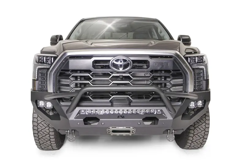 Fab Fours Matrix Front Bumper – Two-Tone Black Powder Coat With Pre-Runner Guard 1