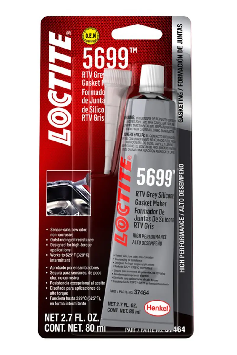 Loctite 491982 Rtv 5699 Grey Silicone 80Ml/2.7Oz 1