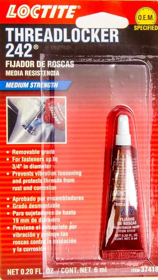 Loctite Threadlocker 242 Blue – Medium Strength, 6 Ml Bottle 1