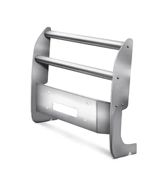 Mile Marker Chrome Grille Guard With Integrated Winch Mount – Fits 2016–2018 Chevrolet Silverado 1500 1