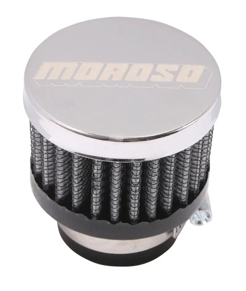 Moroso Clamp-On Filter Breather – 1" Inner Diameter, Easy-Install Design 1