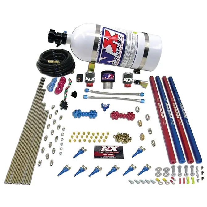 Nitrous Express 91206-12 Pro-Shk/Gas (200;300;400;500;600Hp) W/Rails And Composite Bottle 1