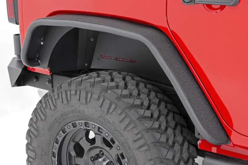 Rough Country 10532 Tubular Rear Fender Flares – For 2007–2018 Jeep Wrangler Jk 1