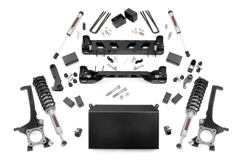 Rough Country 4-Inch Lift Kit For 2016–2020 Toyota Tundra 4Wd – Includes N3 Struts & V2 Shocks 1