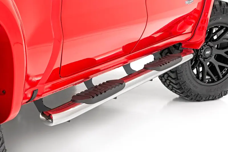 Rough Country Stainless Steel Oval Nerf Step Bars – Fits 2019–2021 Gm 1500 & 2020–2021 2500Hd/3500Hd Crew Cab Trucks 1
