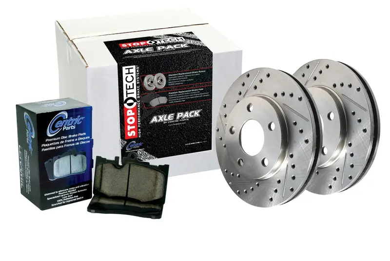 Stoptech 925.66029 Select Sport Drilled & Slotted Brake Kit – Front And Rear Axle Pack 1
