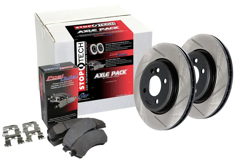 Stoptech 934.46039 Stoptech Street Axle Pack Slotted Front/Rear Wheel Brake Kit 1
