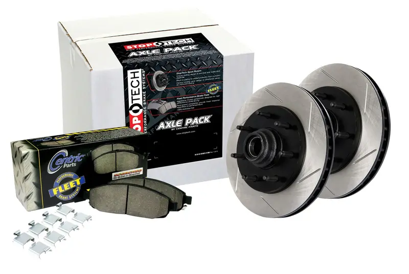 Stoptech 967.65075 Truck-Specific Slotted 4-Wheel Brake Kit – Axle Pack 1