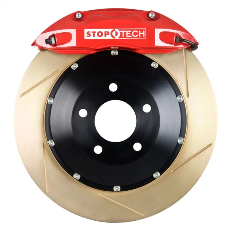 Stoptech Big Brake Kit – Rear, Red Calipers With Slotted Two-Piece Rotors 1