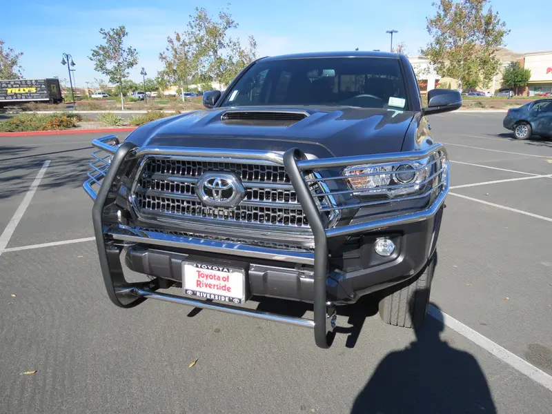 Trailfx E0029B Gloss Black Steel Brush Guard Bumper – No Skid Or Step Plate 1