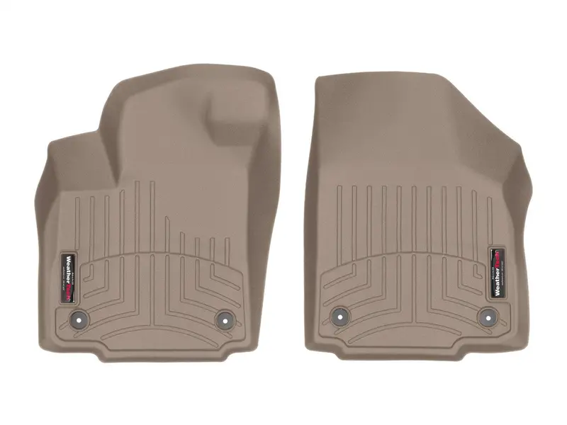 Weathertech Front Floorliner – Tan, Precision Molded For Driver & Front Passenger 1